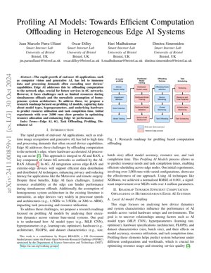 PDF Document Cover - Profiling AI Models for Efficient Computation Offloading in Heterogeneous Edge AI Systems