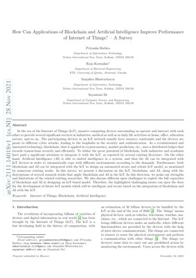 PDF Document Cover - Blockchain and AI Integration in IoT: A Comprehensive Survey